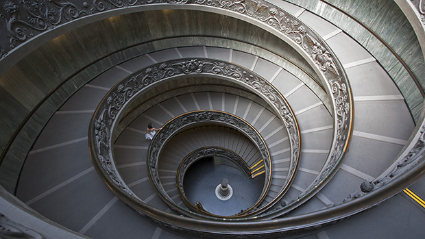 Couple Travels 135,000 Miles Over 5 Years for Wedding Dress Portraits VaticanCity