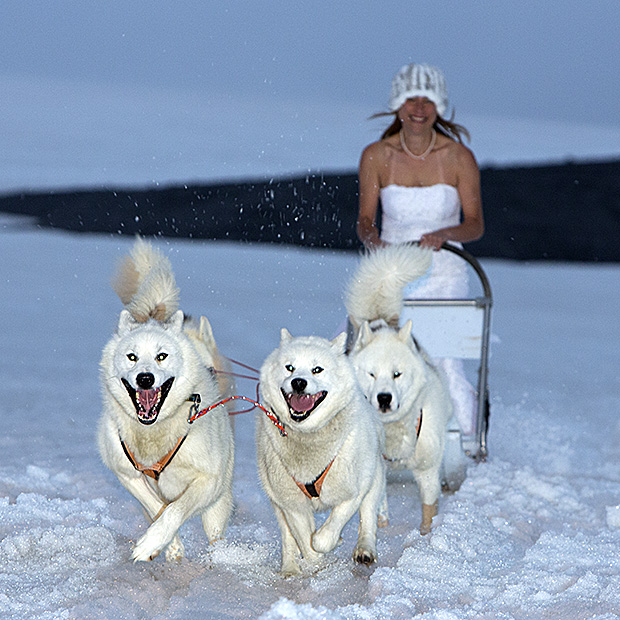 Couple Travels 135,000 Miles Over 5 Years for Wedding Dress Portraits Iceland