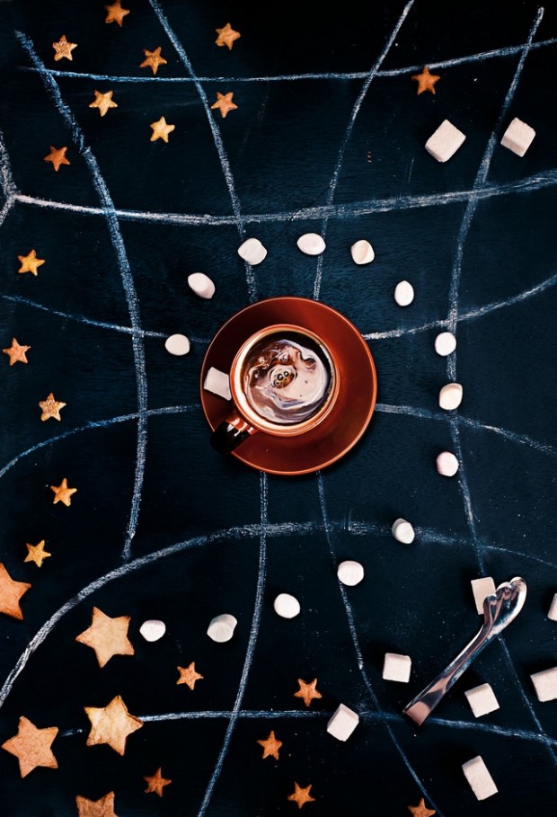 Dina Belenko 餐桌上的太空 (餐桌 摄影 咖啡 创意 俄罗斯 Dina Belenko )