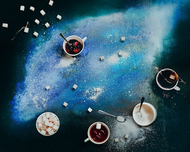 Dina Belenko 餐桌上的太空 (餐桌 摄影 咖啡 创意 俄罗斯 Dina Belenko )